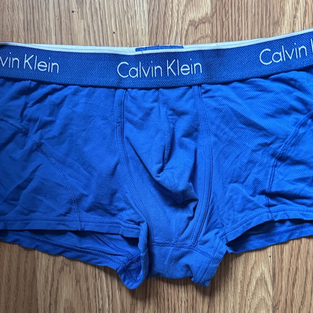 Calvin Klein Underwear Men's Blue Boxer Briefs